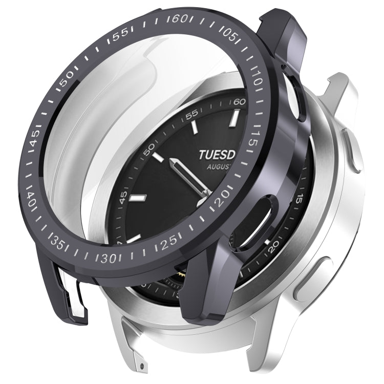 For Xiaomi Watch S3 Full Package TPU Electroplated Watch Protective Case(Dark  Gray) - Watch Cases by PMC TechLife | Online Shopping South Africa | PMC TechLife | Buy Now Pay Later Mobicred