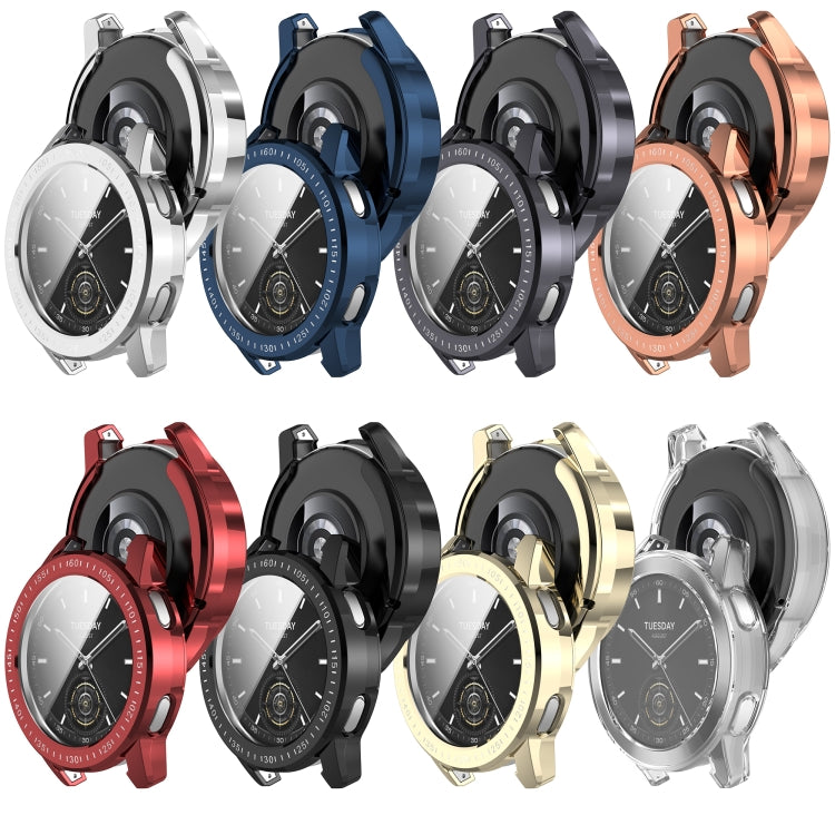 For Xiaomi Watch S3 Full Package TPU Electroplated Watch Protective Case(Dark  Gray) - Watch Cases by PMC TechLife | Online Shopping South Africa | PMC TechLife | Buy Now Pay Later Mobicred