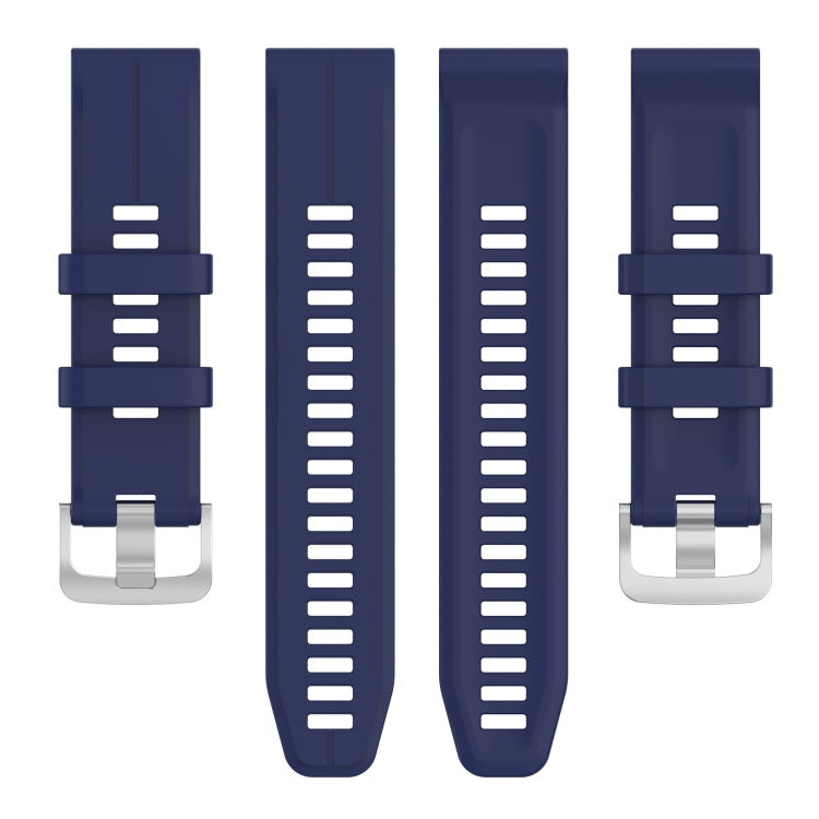 Compatible with Garmin Compatible witherunner 965 22mm Solid Color Silicone Watch Band(Midnight Blue) - free shipping - PMC TechLife - Order now!