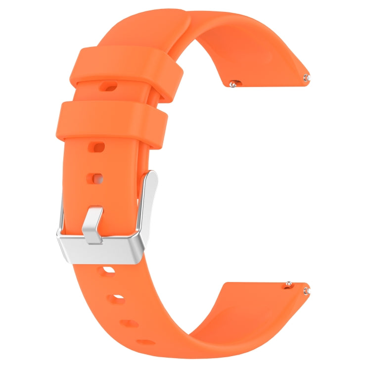 Compatible with Garmin Move Trend 20mm Smooth Solid Color Silicone Watch Band(Orange) - Watch Bands by PMC TechLife | Online Shopping South Africa | PMC TechLife | Buy Now Pay Later Mobicred