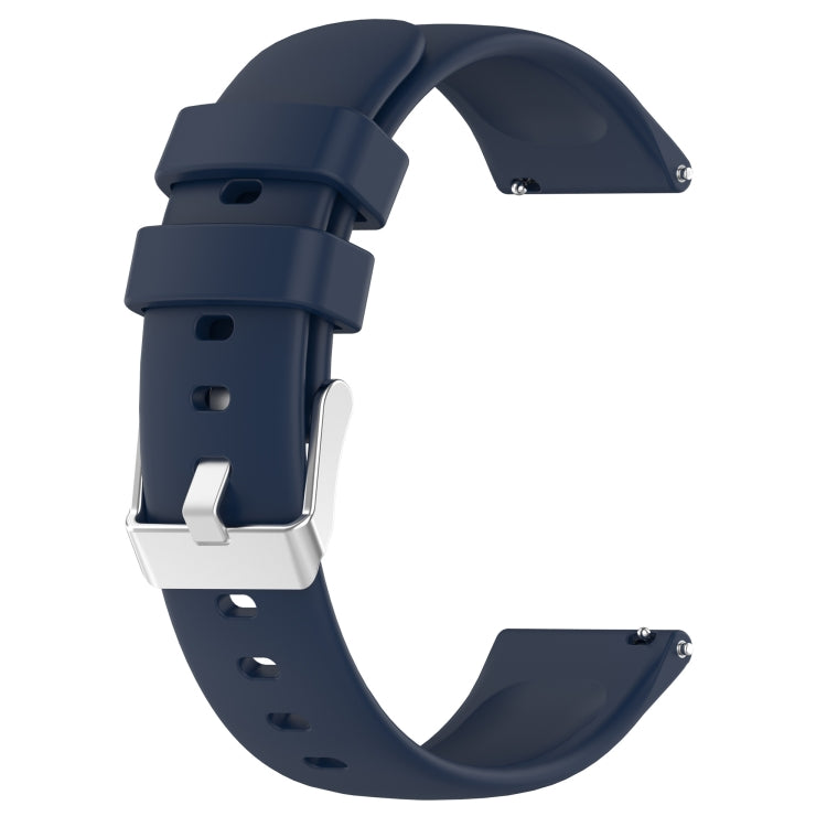 Compatible with Garmin Vivoactive 3 20mm Smooth Solid Color Silicone Watch Band(Midnight Blue) - free shipping - PMC TechLife - Order now!