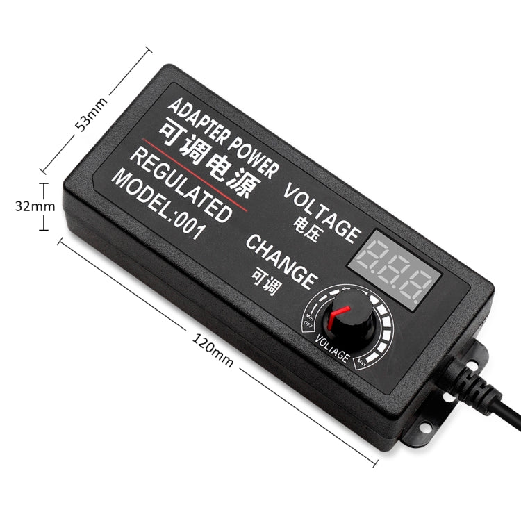 AC To DC Adjustable Voltage Power Adapter Universal Power Supply Display Screen Power Switching Charger EU, Output Voltage:9-24V-3A - Power Supplies by PMC TechLife | Online Shopping South Africa | PMC TechLife | Buy Now Pay Later Mobicred