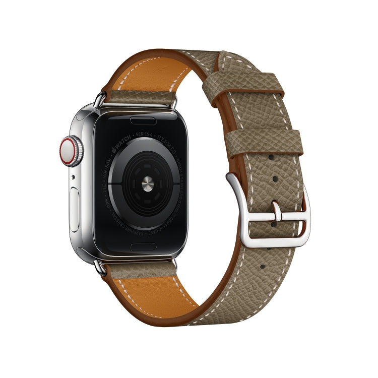 For Apple Watch 3 / 2 / 1 Generation 38mm Universal Leather Cross Band(Gray) - Watch Bands by PMC TechLife | Online Shopping South Africa | PMC TechLife | Buy Now Pay Later Mobicred