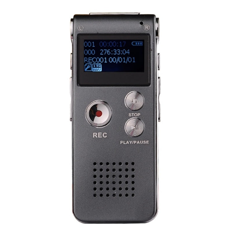 SK-012 8GB Voice Recorder USB Professional Dictaphone  Digital Audio With WAV MP3 Player VAR   Function Record(Grey) -  by PMC Jewellery | Online Shopping South Africa | PMC Jewellery