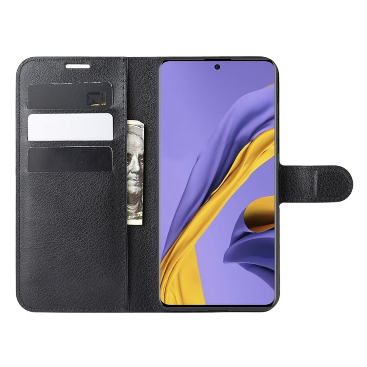 For Galaxy A51 (4G) Litchi Texture Horizontal Flip Protective Case with Holder & Card Slots & Wallet(Black) - free shipping - PMC TechLife - Order now!