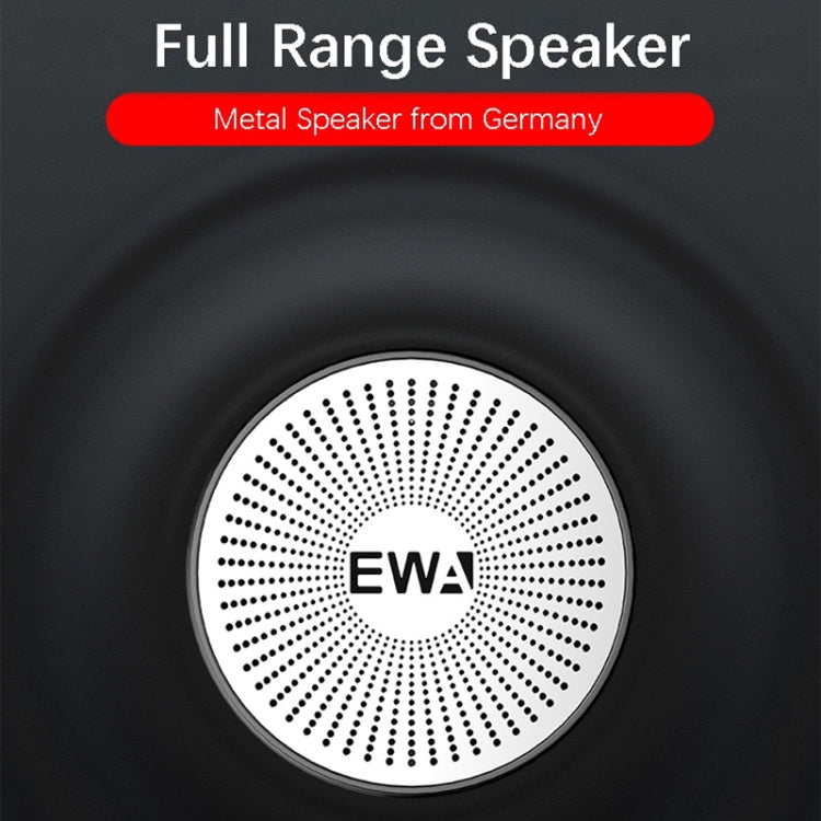 EWA A103 Portable Bluetooth Speaker Wireless Heavy Bass Bomm Box Subwoofer Phone Call Surround Sound Bluetooth Shower Speaker(Red) - Mini Speaker by EWA | Online Shopping South Africa | PMC Jewellery