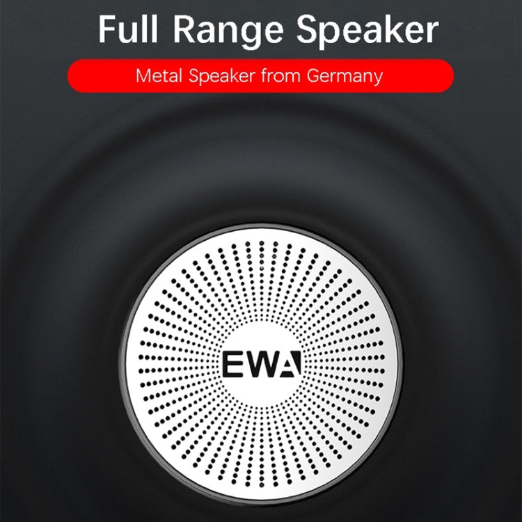 EWA A103 Portable Bluetooth Speaker Wireless Heavy Bass Bomm Box Subwoofer Phone Call Surround Sound Bluetooth Shower Speaker(Silver) - Mini Speaker by EWA | Online Shopping South Africa | PMC Jewellery
