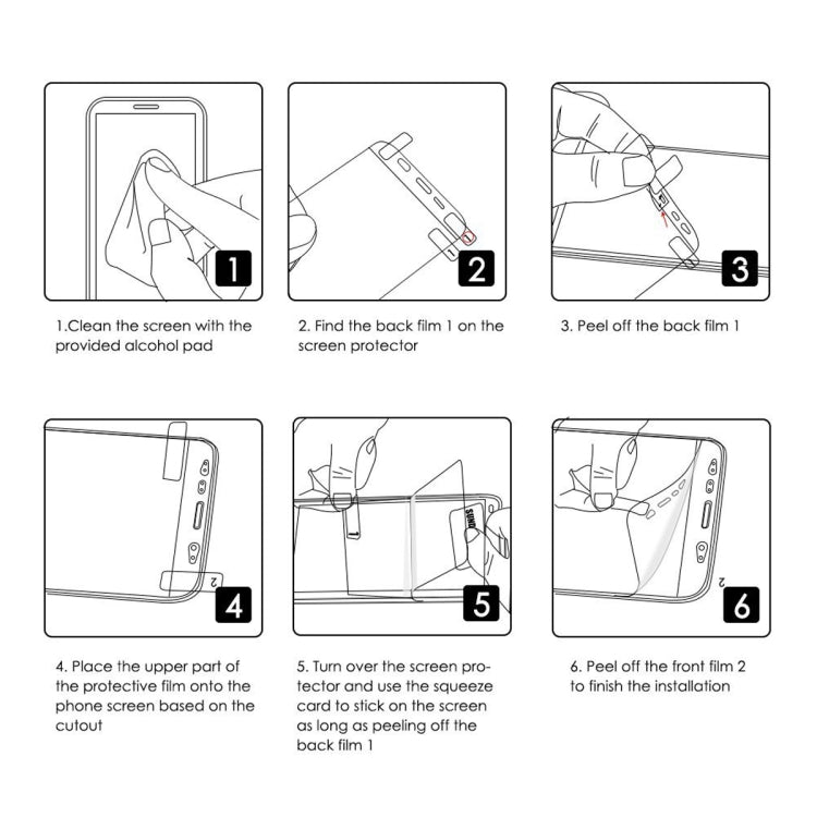 For OnePlus 8 2 PCS ENKAY Hat-Prince 0.1mm 3D Full Screen Protector Explosion-proof Hydrogel Film - Others by ENKAY | Online Shopping South Africa | PMC TechLife | Buy Now Pay Later Mobicred