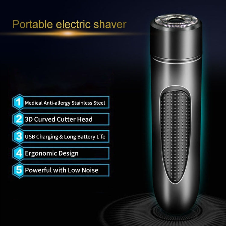 Mini USB Rechargeable Electric Razor Self-service Hair Clipper Shaver(Gold) - Electric Shavers by PMC Jewellery | Online Shopping South Africa | PMC Jewellery