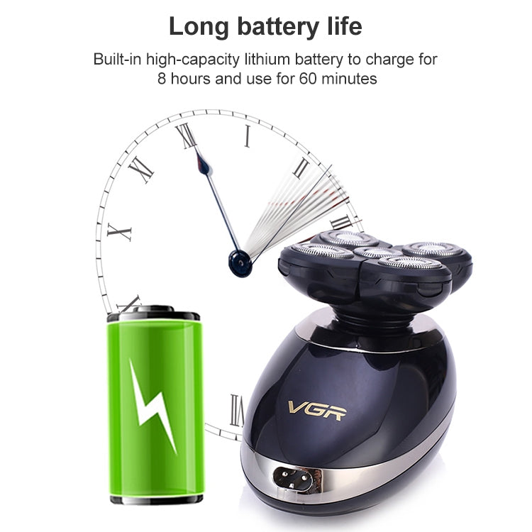 VGR V-302 5W 4 in 1 USB Multi-function Electric Shaver, Plug Type: EU Plug - Electric Shavers by VGR | Online Shopping South Africa | PMC Jewellery