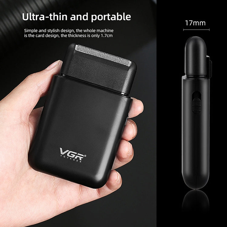 VGR V-390 5W USB Portable Reciprocating Electric Shaver (Green) - free shipping - PMC TechLife - Order now!