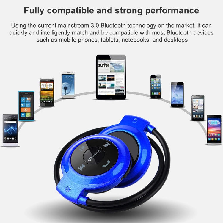 mini-503 MP3 Player Bluetooth Earphone, Support FM Radio & 32GB TF Card - Bluetooth Earphone by PMC TechLife | Online Shopping South Africa | PMC TechLife | Buy Now Pay Later Mobicred