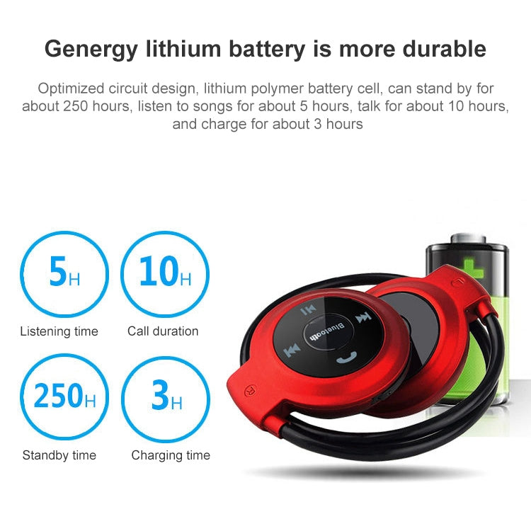 mini-503 MP3 Player Bluetooth Earphone, Support FM Radio & 32GB TF Card - Bluetooth Earphone by PMC TechLife | Online Shopping South Africa | PMC TechLife | Buy Now Pay Later Mobicred