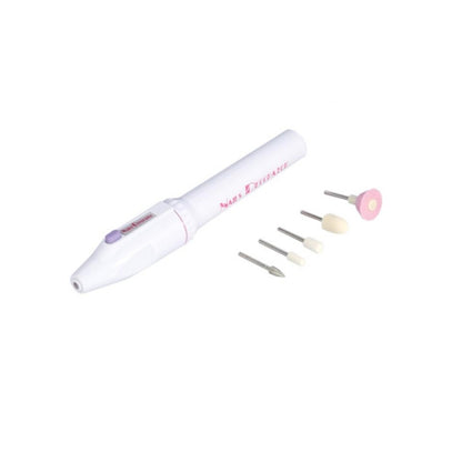 Electric Nail File Drill Kit Tips Manicure Toenail Pedicure Salon Pen Shape Manicure Kit Nail Drill Buffers Pedicure Tool with 5 Bits - Grinding Tools & Accessories by PMC Jewellery | Online Shopping South Africa | PMC Jewellery