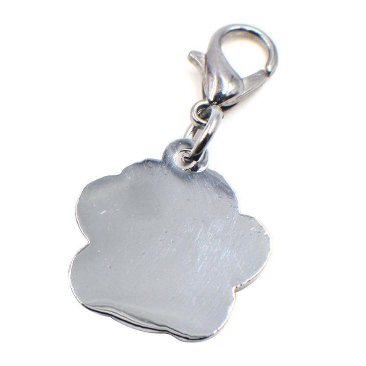 10 PCS Enamel Cat Dog  Bear Paw Prints Key Chain Jewelry Making(Hot Pink) - free shipping - PMC TechLife - Order now!