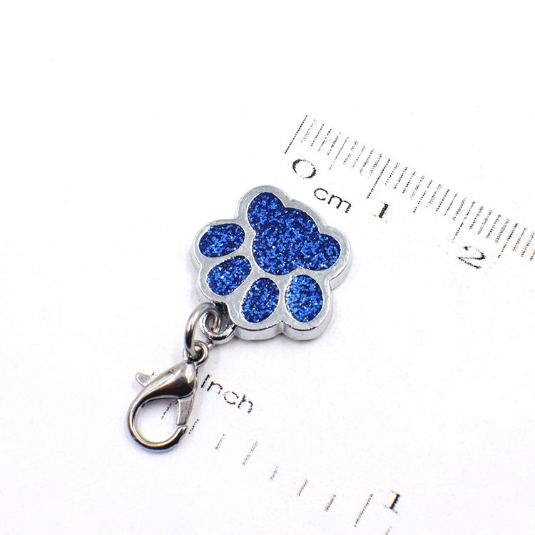 10 PCS Enamel Cat Dog  Bear Paw Prints Key Chain Jewelry Making(Orange) - Pendants by PMC TechLife | Online Shopping South Africa | PMC TechLife | Buy Now Pay Later Mobicred