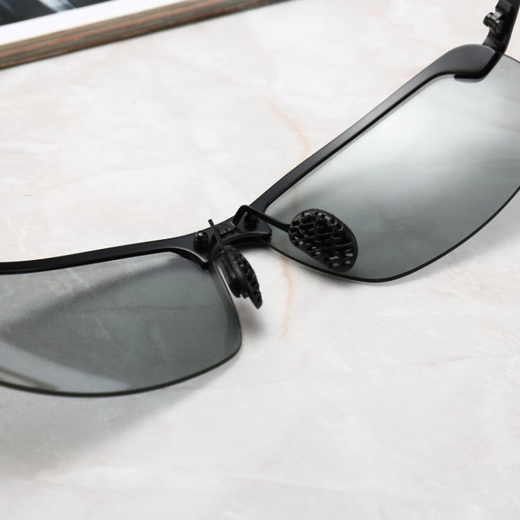 Photochromic Sunglasses Day and Night Vision Driving Eyewear(Gun Metal) - Sunglasses by PMC Jewellery | Online Shopping South Africa | PMC Jewellery