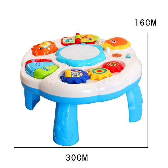 Multi-function Lighting Hand Drums Children Electric Music Toys(White) - free shipping - PMC TechLife - Order now!