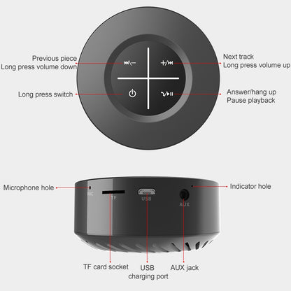 Y8 Computer Mini Smart Car Card Portable Subwoofer Bluetooth Speaker(Black) - Mini Speaker by PMC Jewellery | Online Shopping South Africa | PMC Jewellery