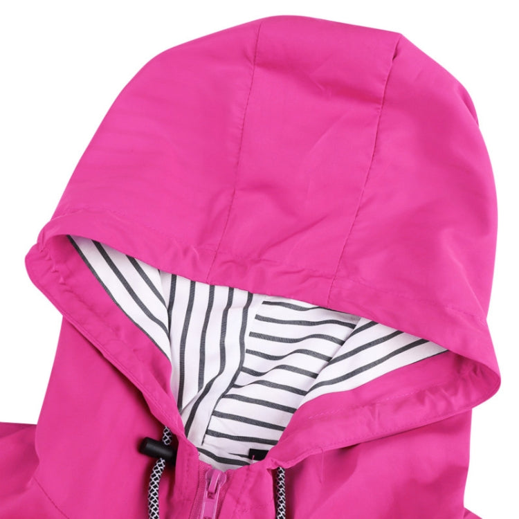 Women Waterproof Rain Jacket Hooded Raincoat, Size:L(Pink) - Hoodie by PMC Jewellery | Online Shopping South Africa | PMC Jewellery