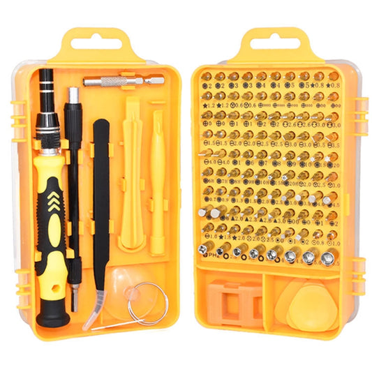 110 in 1 Magnetic Plum Screwdriver Mobile Phone Disassembly Repair Tool(Yellow) - Screwdriver Set by PMC Jewellery | Online Shopping South Africa | PMC Jewellery