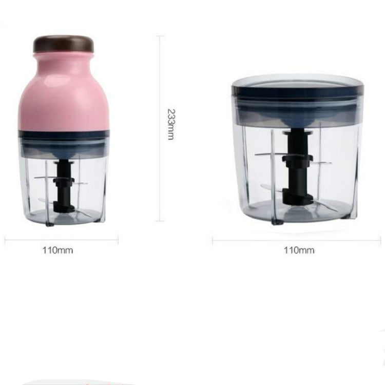 Portable Mixing Cup Electric Soy Milk Juicer Multi-function Cooking Machine Home Meat Grinder(Pink) - Electric juicers by PMC TechLife | Online Shopping South Africa | PMC TechLife
