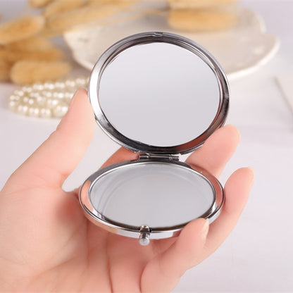 Handmade DIY Diamond Folding Mini Double Sided Makeup Mirror Love Shape - Mirror by PMC Jewellery | Online Shopping South Africa | PMC Jewellery