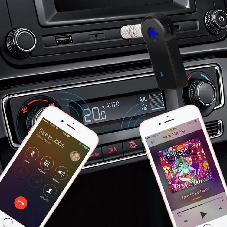 2 in 1 3.5mm AUX Metal  Adapter + USB Car Bluetooth 4.1 Wireless Bluetooth Receiver Audio Receiver Converter - Audio Receiver Transmitter by PMC TechLife | Online Shopping South Africa | PMC TechLife