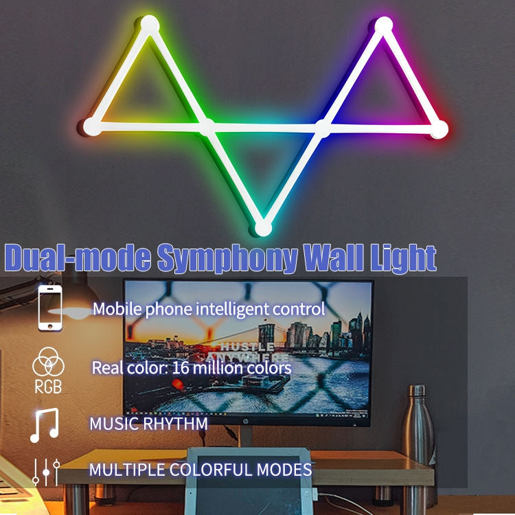 JSK-P22 Smart RGB Mosaic Light Rhythm Light Support Amazon Alexa / Google Assistant /DuerOS US Plug(White) - Novelty Lighting by PMC Jewellery | Online Shopping South Africa | PMC Jewellery