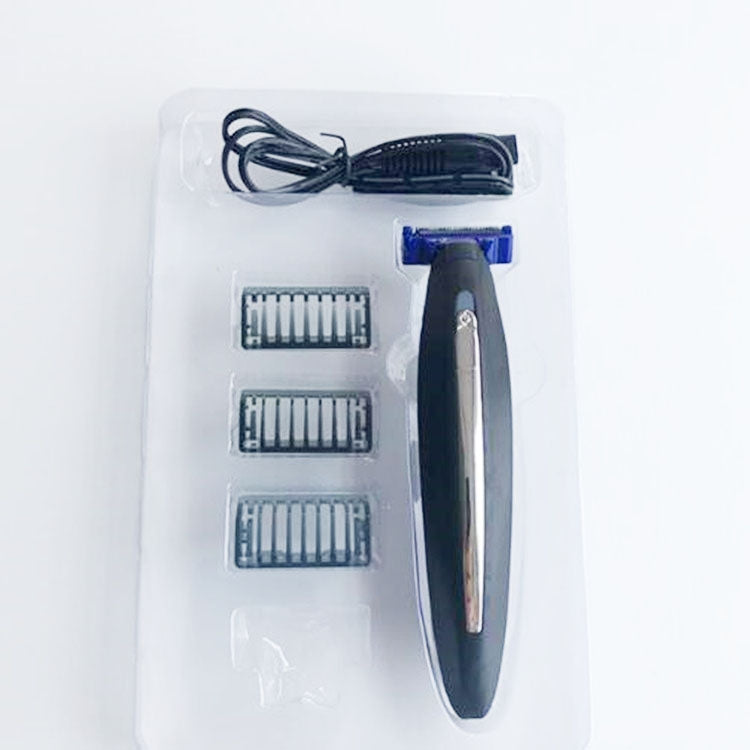 Electric Men Shaver Rechargeable Shaver Trimmer(Black + Blue) - free shipping - PMC TechLife - Order now!