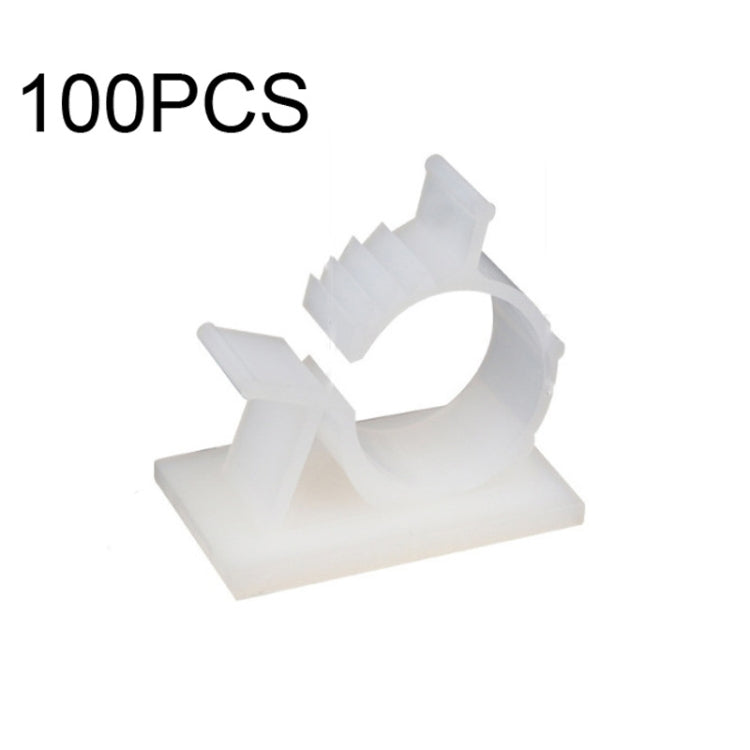 100 PCS Y-2225 Adjustable Self-Adhesive Wire Fixing Cable Organizer(White) - Cable Organizer by PMC TechLife | Online Shopping South Africa | PMC TechLife