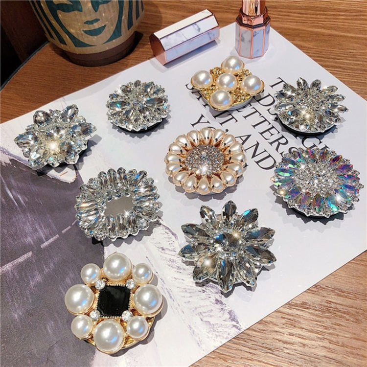 2 PCS Lazy Man Live Shooting Mobile Phone Rotating Ring Buckle Holder, Style:Flower Long Diamond - Ring Holder by PMC TechLife | Online Shopping South Africa | PMC TechLife