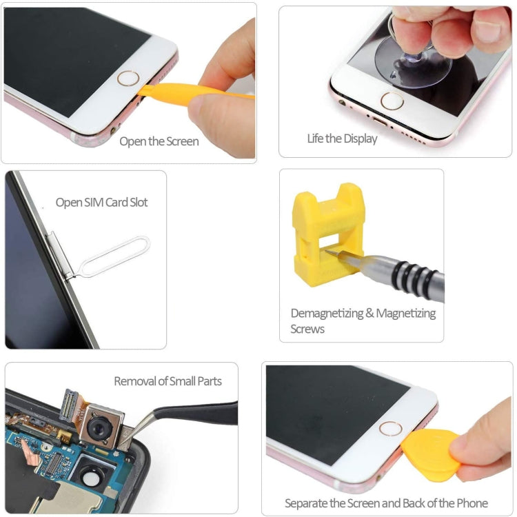 110 in 1 Watch Mobile Phone Disassembly Maintenance Tool Multi-function Chrome Vanadium Steel Screwdriver Set(Yellow) - free shipping - PMC TechLife - Order now!