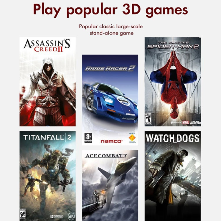GD10 64G Built-In 30000+ Games Dual System Set-Top Box 3D Home 4K HD  TV Game Console Box US Plug(White) - free shipping - PMC TechLife - Order now!