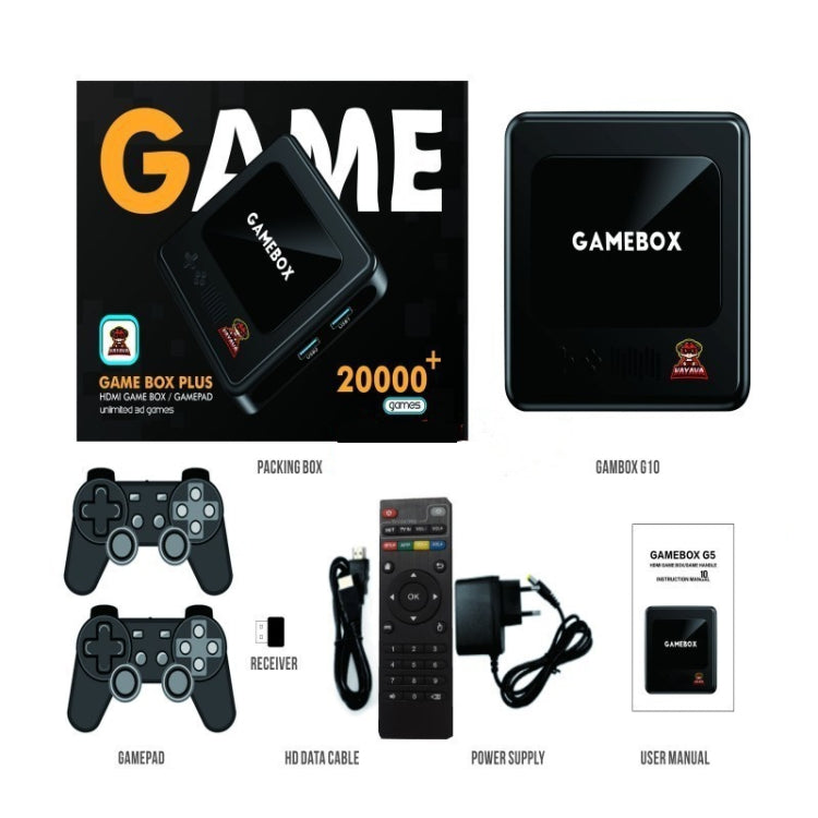 GD10 64G Built-In 30000+ Games Dual System Set-Top Box 3D Home 4K HD  TV Game Console Box US Plug(White) - free shipping - PMC TechLife - Order now!