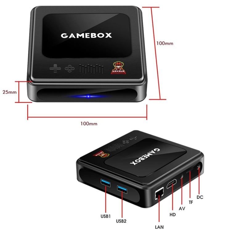 GD10 64G Built-In 30000+ Games Dual System Set-Top Box 3D Home 4K HD  TV Game Console Box US Plug(White) - free shipping - PMC TechLife - Order now!