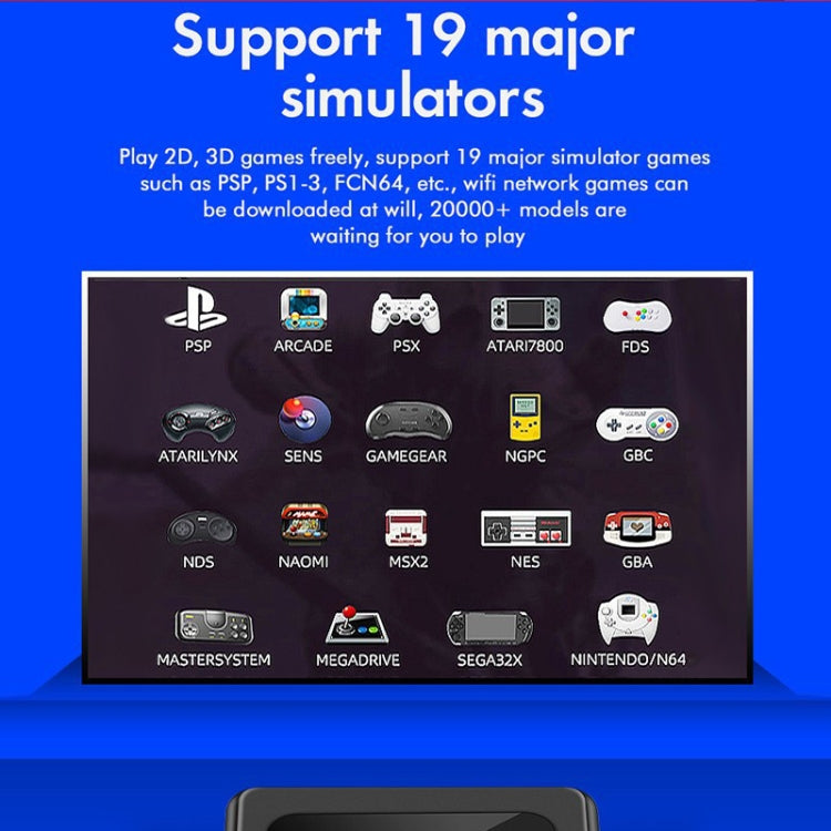 GD10 64G Built-In 30000+ Games Dual System Set-Top Box 3D Home 4K HD  TV Game Console Box US Plug(White) - free shipping - PMC TechLife - Order now!