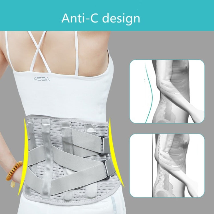 Steel Plate Support Warm And Breathable Waist Belt Waist Orthosis, Size:M - Corrector by PMC Jewellery | Online Shopping South Africa | PMC Jewellery