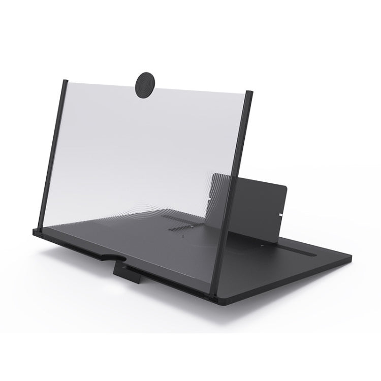 Pull-out Mobile Phone Screen Magnifier 3D Video Desktop Mobile Phone Holder, Size:10 inch(Black) - Screen Magnifier by PMC TechLife | Online Shopping South Africa | PMC TechLife