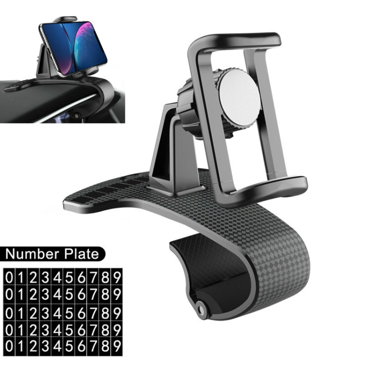 Car Mobile Phone Holder Buckle Instrument Trolley Inner Clip Mobile Phone Navigation Bracket With Number Plate - Car Holders by PMC Jewellery | Online Shopping South Africa | PMC Jewellery