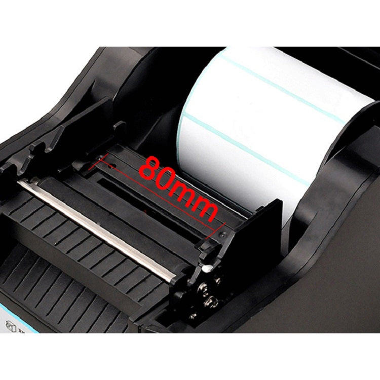 Xprinter XP-370B Barcode Printer Self-adhesive QR Code Printer Label Clothing Tag Thermal Ticket Machine(EU Plug) - Printer by Xprinter | Online Shopping South Africa | PMC Jewellery | Buy Now Pay Later Mobicred