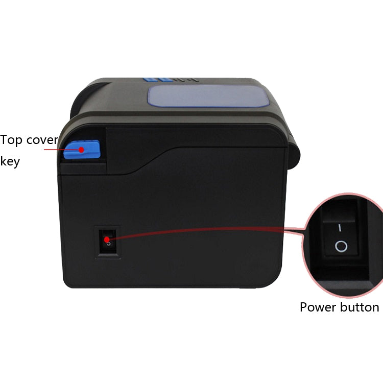 Xprinter XP-370B Barcode Printer Self-adhesive QR Code Printer Label Clothing Tag Thermal Ticket Machine(EU Plug) - Printer by Xprinter | Online Shopping South Africa | PMC Jewellery