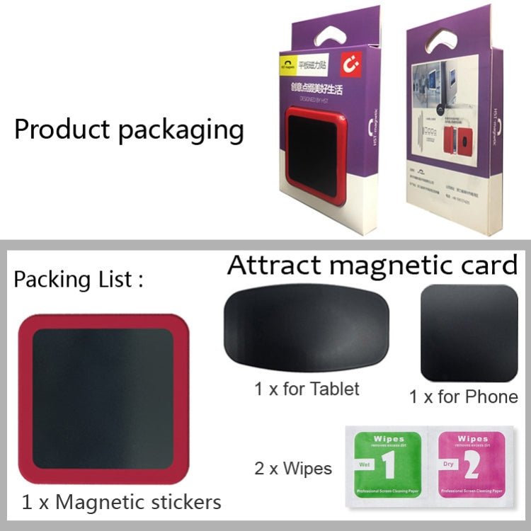 Wall-mounted iPad Magnetic Adsorption Universal Sticker Mobile Phone Wall Bracket(White B) - Hand-Sticking Bracket by PMC TechLife | Online Shopping South Africa | PMC TechLife