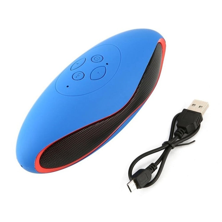 3D Stereo Mini Rugby Shape Bluetooth Speaker with TF Card Slot(Blue) - Mini Speaker by PMC TechLife | Online Shopping South Africa | PMC TechLife