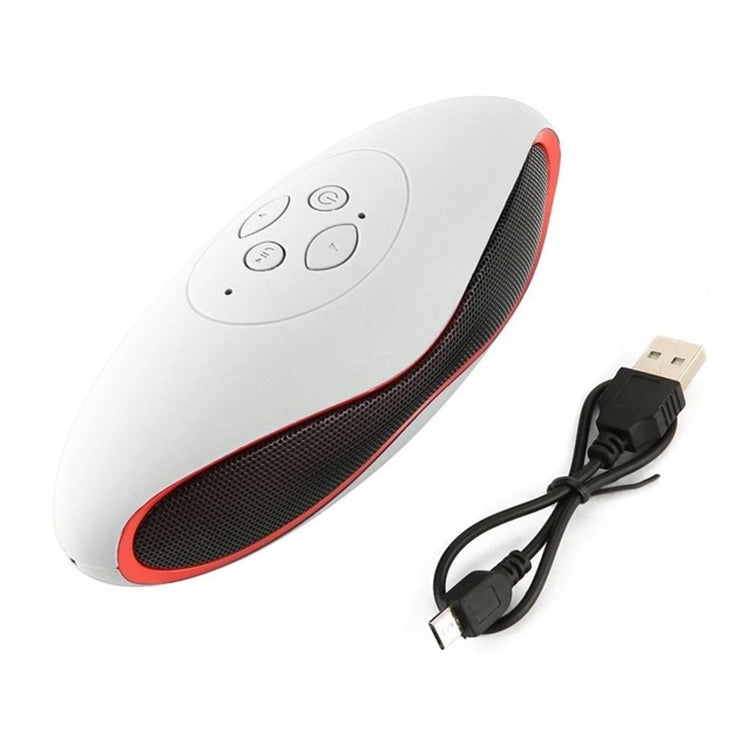 3D Stereo Mini Rugby Shape Bluetooth Speaker with TF Card Slot(White) - free shipping - PMC TechLife - Order now!