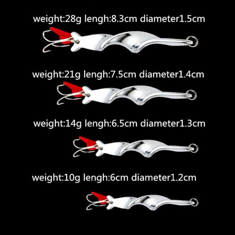 Rotating Metal Spinner Fishing Lure Hard Baits Fish Hook Tackle, Weight:10g - Fishing Hooks by PMC TechLife | Online Shopping South Africa | PMC TechLife | Buy Now Pay Later Mobicred