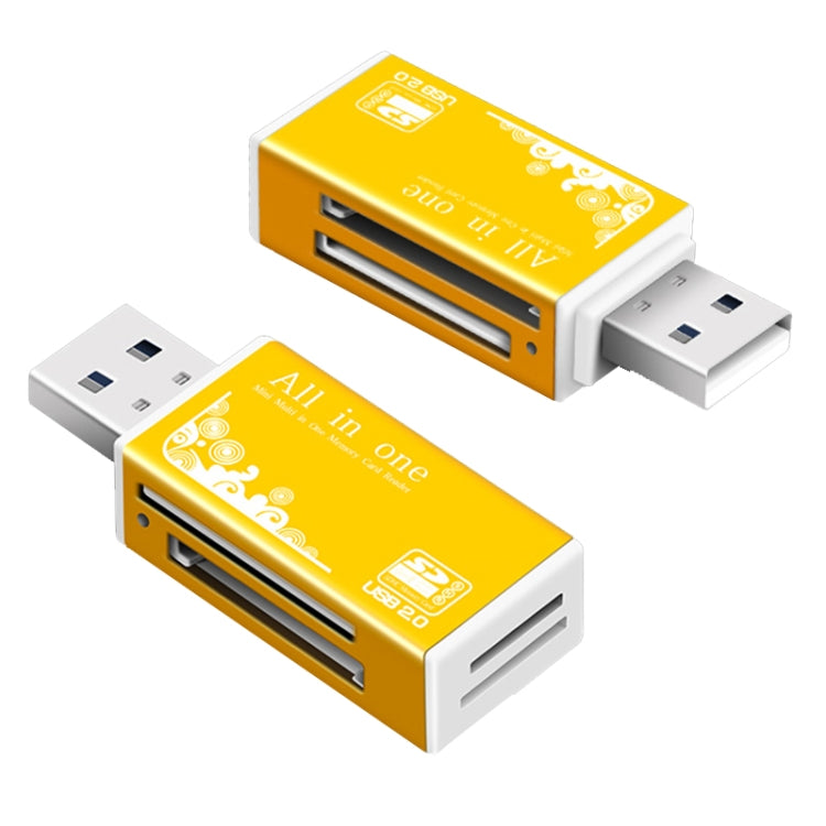 Multi in 1 Memory SD Card Reader for Memory Stick Pro Duo Micro SD,TF,M2,MMC,SDHC MS Card(Black) -  by PMC TechLife | Online Shopping South Africa | PMC TechLife