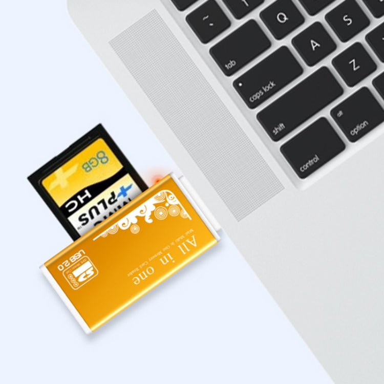 Multi in 1 Memory SD Card Reader for Memory Stick Pro Duo Micro SD,TF,M2,MMC,SDHC MS Card(Black) -  by PMC TechLife | Online Shopping South Africa | PMC TechLife