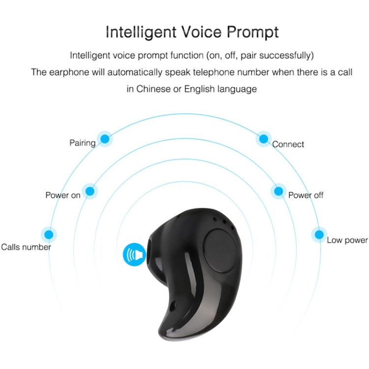 S530 Mini In-ear Sport Handsfree Wireless Bluetooth Earphone, with Microphone(black) - Bluetooth Earphone by PMC TechLife | Online Shopping South Africa | PMC TechLife