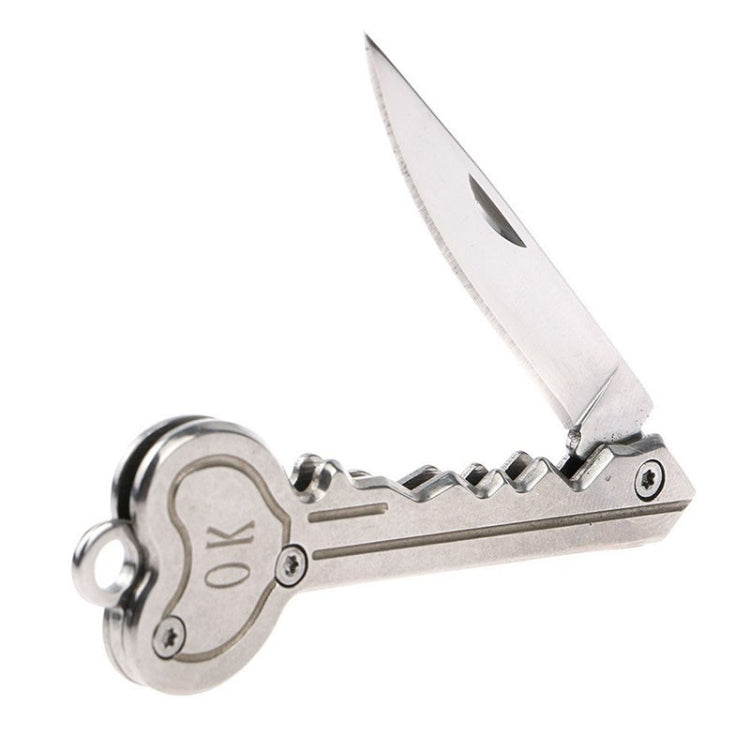 Mini Key Knife Camp Outdoor Keyring Ring Keychain Fold Self Defense Security Multi Tool(Gold) - Self-defense Protection by PMC TechLife | Online Shopping South Africa | PMC TechLife